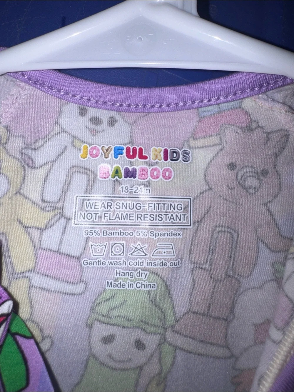 🌈🧸 NWT Joyful Kids Bamboo Shorty Zippy | Size 18–24 Months 🧸🌈 - Picture 4 of 4